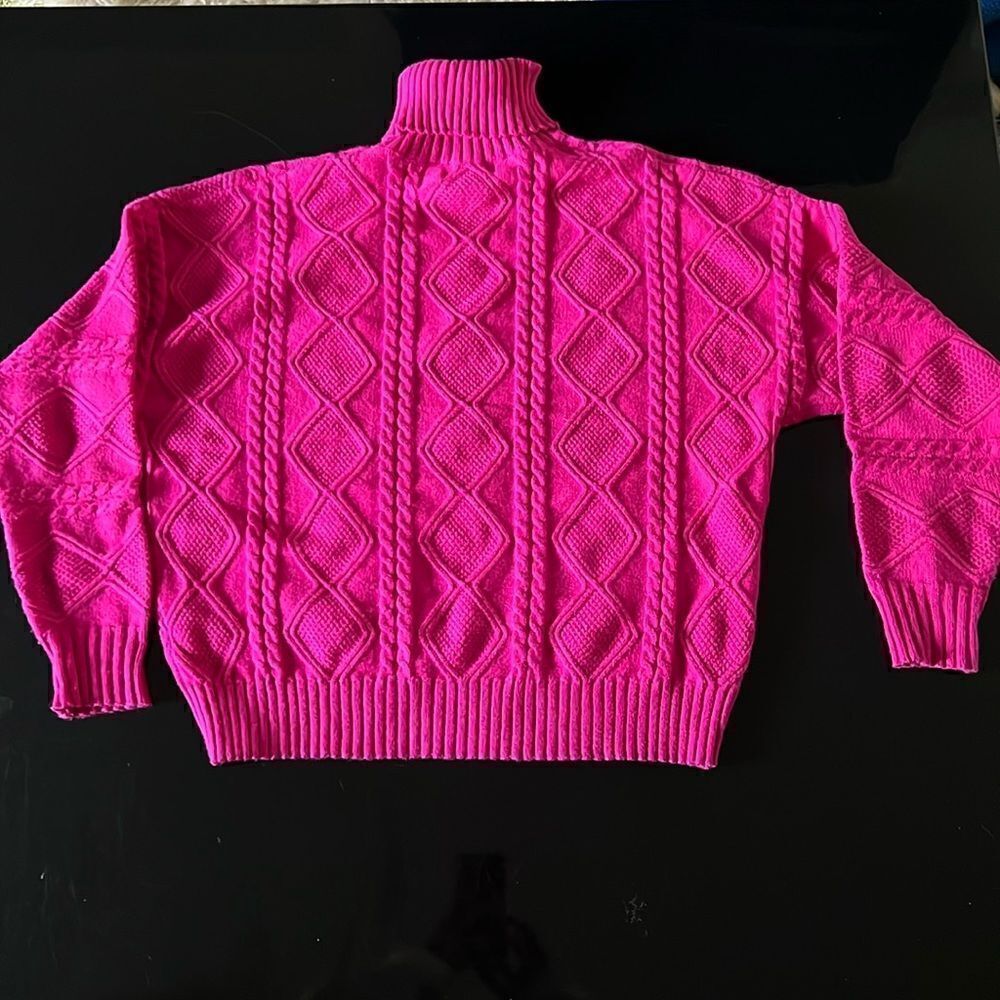 TRUTH turtleneck pink sweater SP